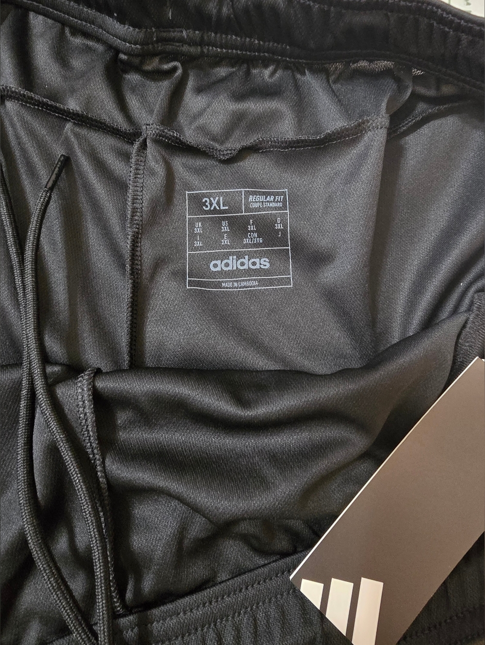 ADIDAS Men's Train Essentials Piqué 3-Stripes Training Shorts Black/Red SZ: XXXL - Picture 3 of 8